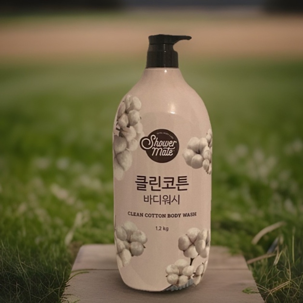Shower Mate Total Body Care~ Clean Cotton Body Wash 42.3 fl oz